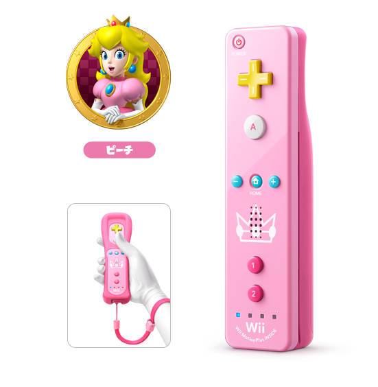 Controllers & Remotes Princess Peach Wii Remote Plus was listed for